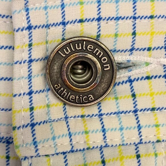 Lululemon Men's Commision Plaid 10 Inseam Stretch Golf Chino Short Size 36‎ - Picture 7 of 12